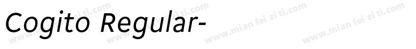 Cogito Regular字体转换